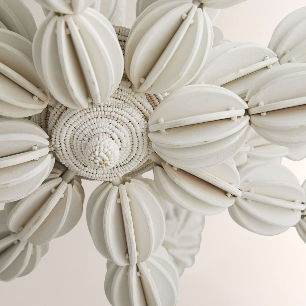 Ira Round Wood Chandelier - thebelacan