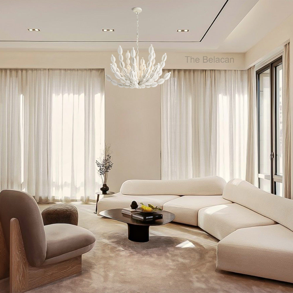 Ira Round Wood Chandelier - thebelacan