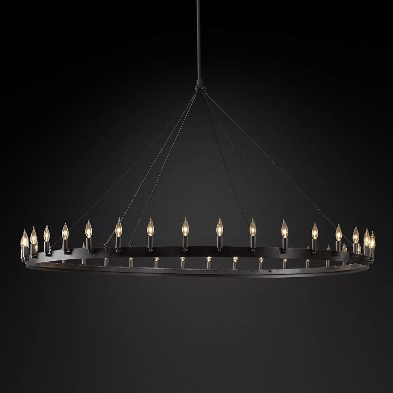 Camino Vintage Candelabra Round Chandelier - thebelacan