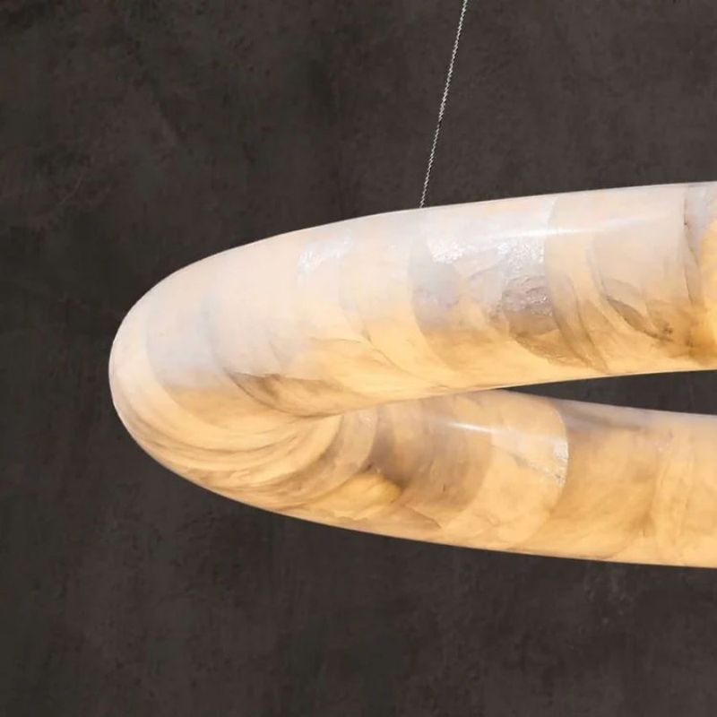 Karen Calcite Curve Ring Chandelier - thebelacan