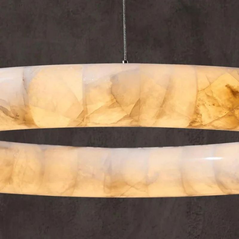 Karen Calcite Curve Ring Chandelier - thebelacan