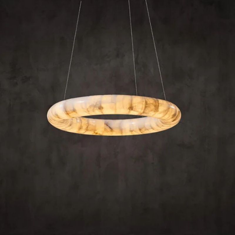 Karen Calcite Curve Ring Chandelier - thebelacan