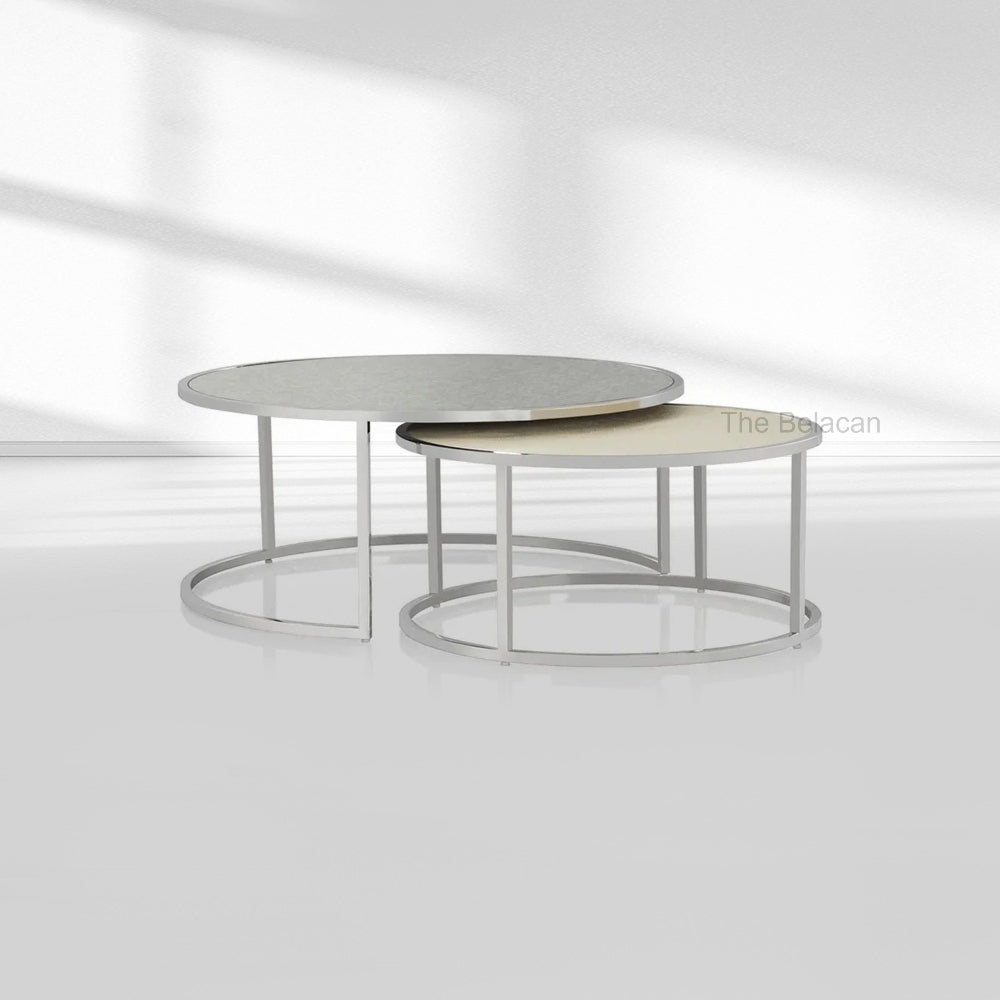 Knox Round Nesting Coffee Tables (set of 2) - thebelacan