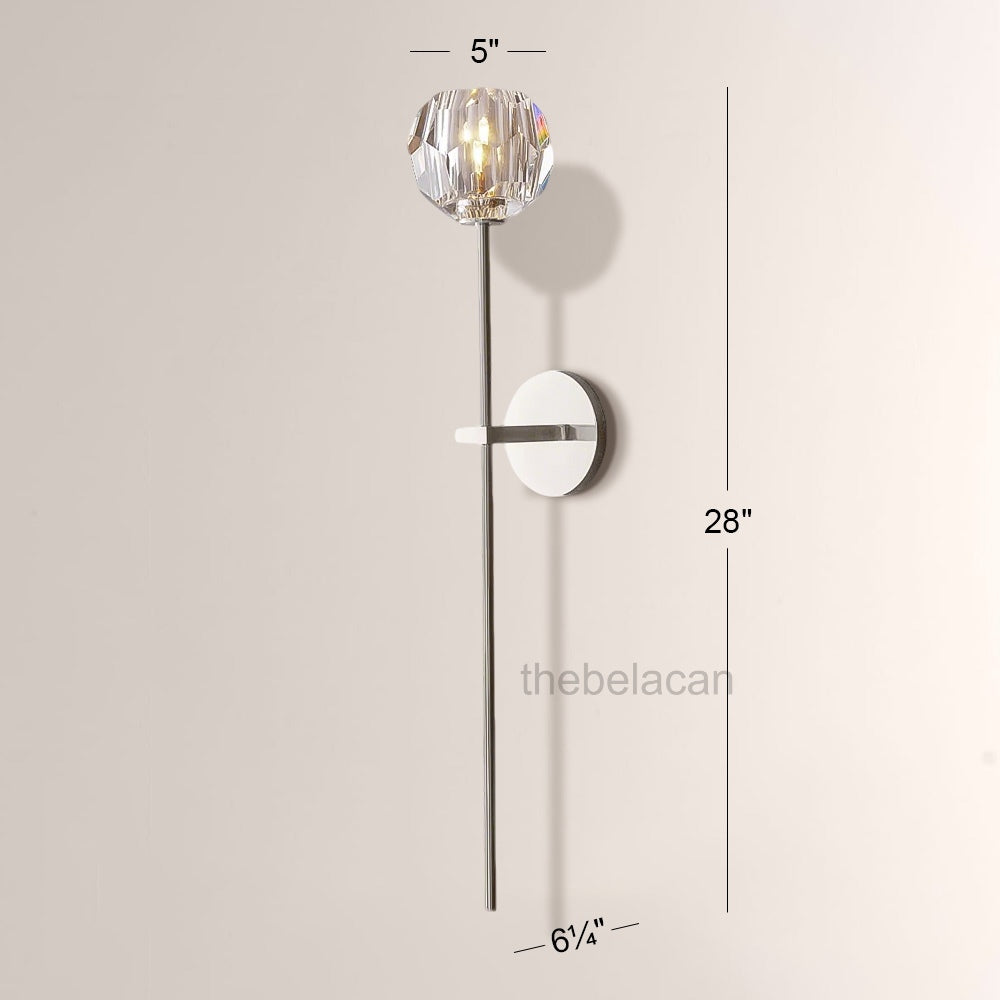 Kristal Glass Grand Wall Sconce - thebelacan