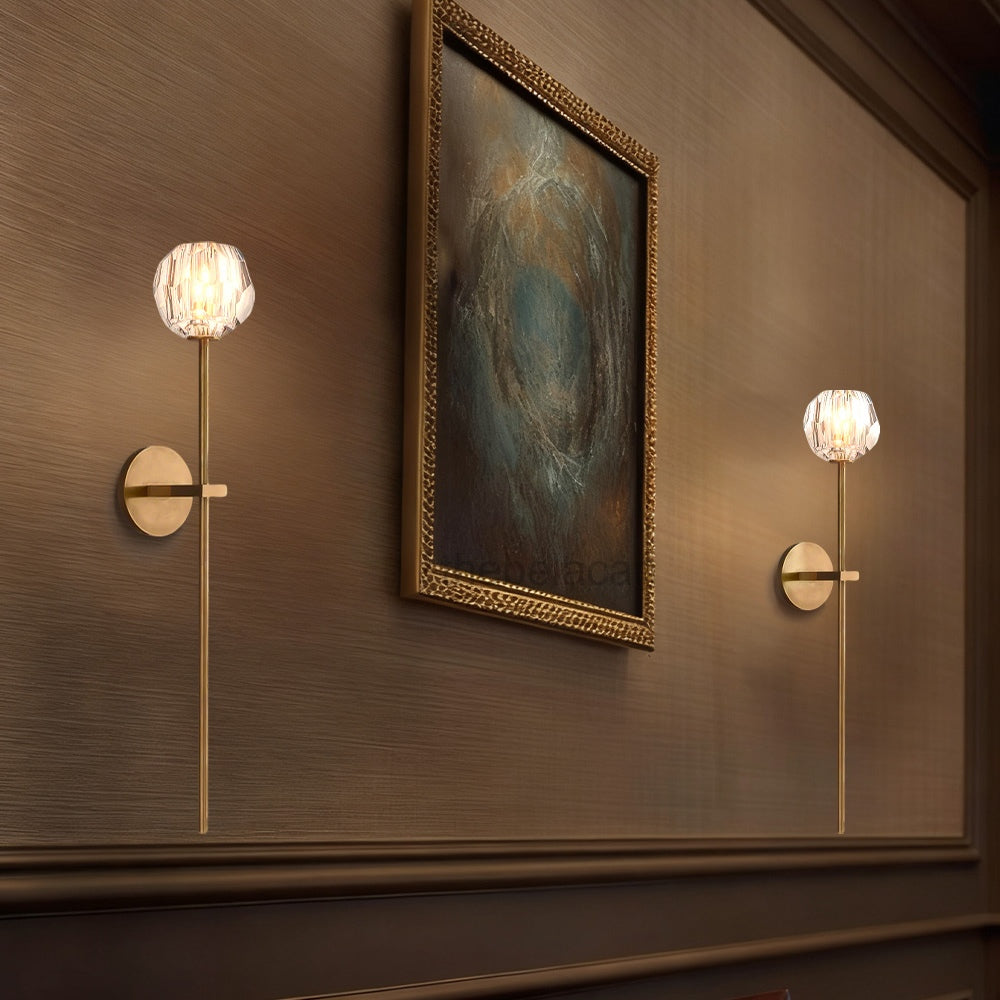 Kristal Glass Grand Wall Sconce - thebelacan