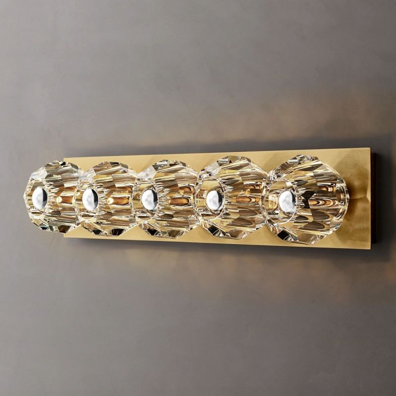 Kristal Clear Glass Linear Grand Wall Sconce - thebelacan
