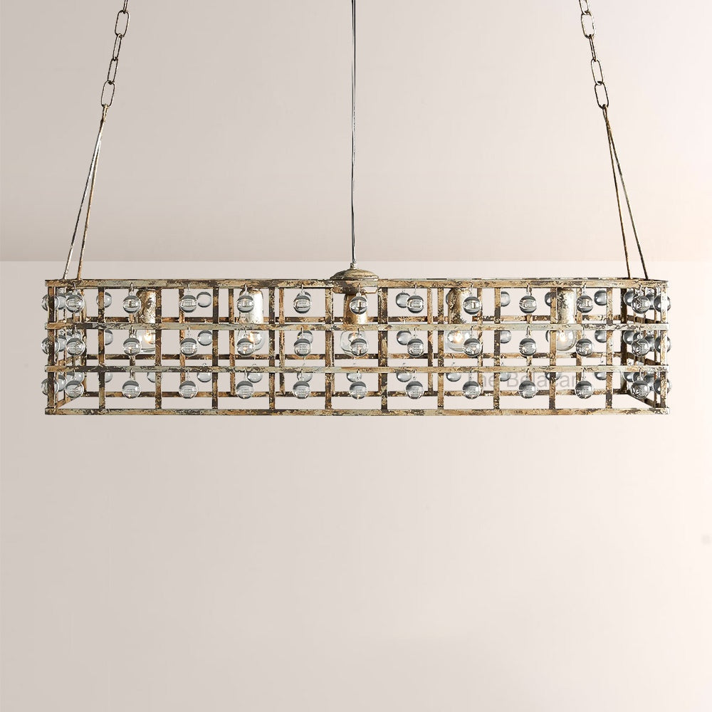La CaArtis 41" Rectangular Chandelier - thebelacan