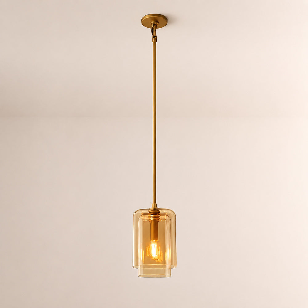 Lacore Amber Glass Pendant