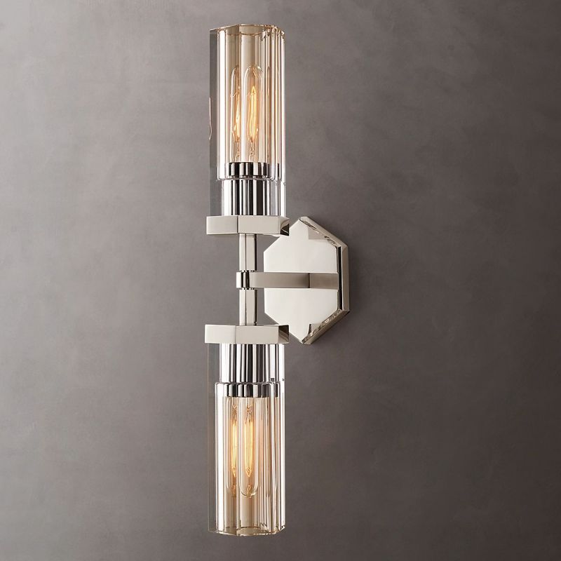 Lambert Hexagonal Linear Short Wall Sconce - thebelacan