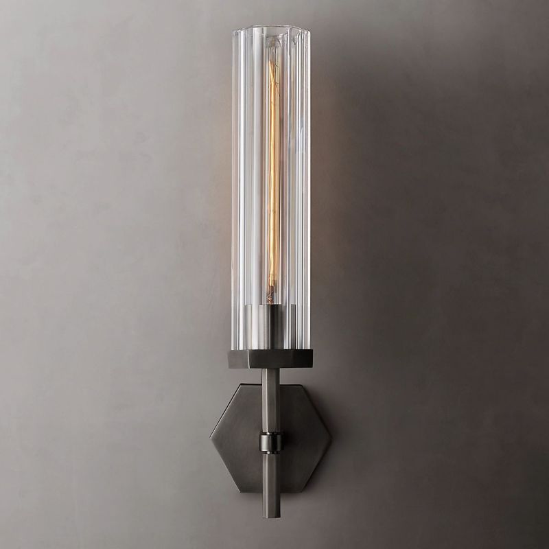 Lambert Hexagonal Grand Wall Sconce - thebelacan