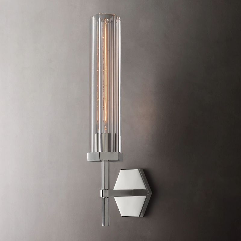 Lambert Hexagonal Grand Wall Sconce - thebelacan