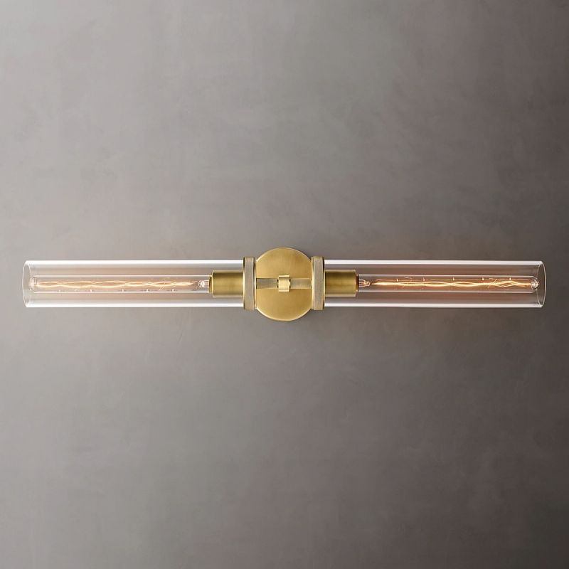 Lambert Round Linear Grand Wall Sconce - thebelacan
