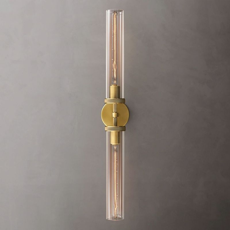 Lambert Round Linear Grand Wall Sconce - thebelacan