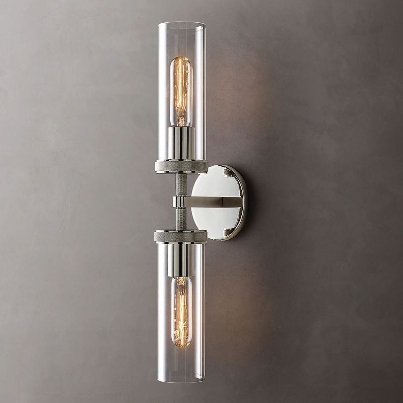 Lambert Round Linear Short Wall Sconce - thebelacan
