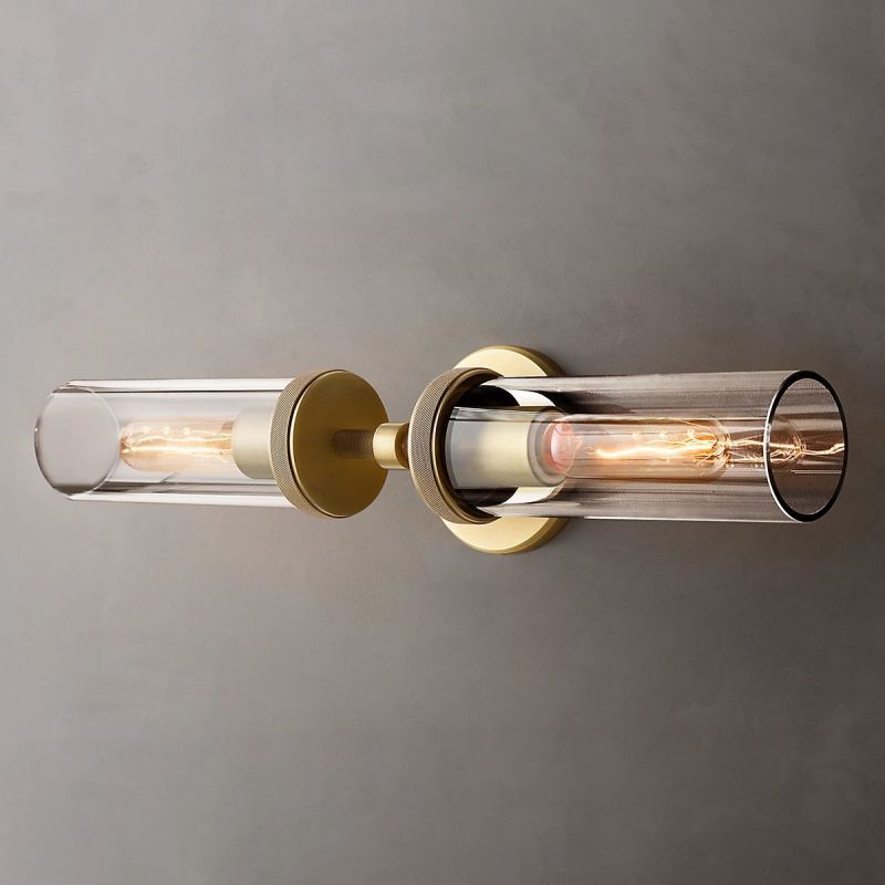 Lambert Round Linear Short Wall Sconce - thebelacan