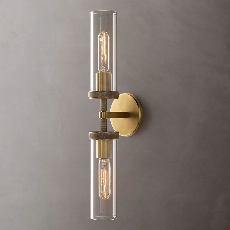 Lambert Round Linear Short Wall Sconce - thebelacan