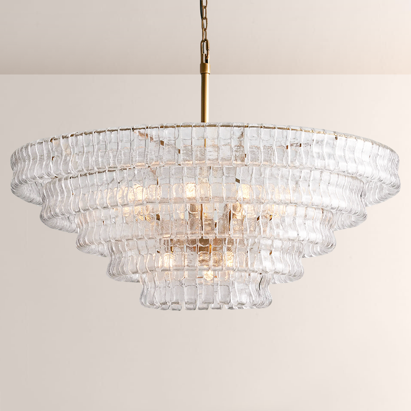 Lime Glass Round Chandelier - thebelacan