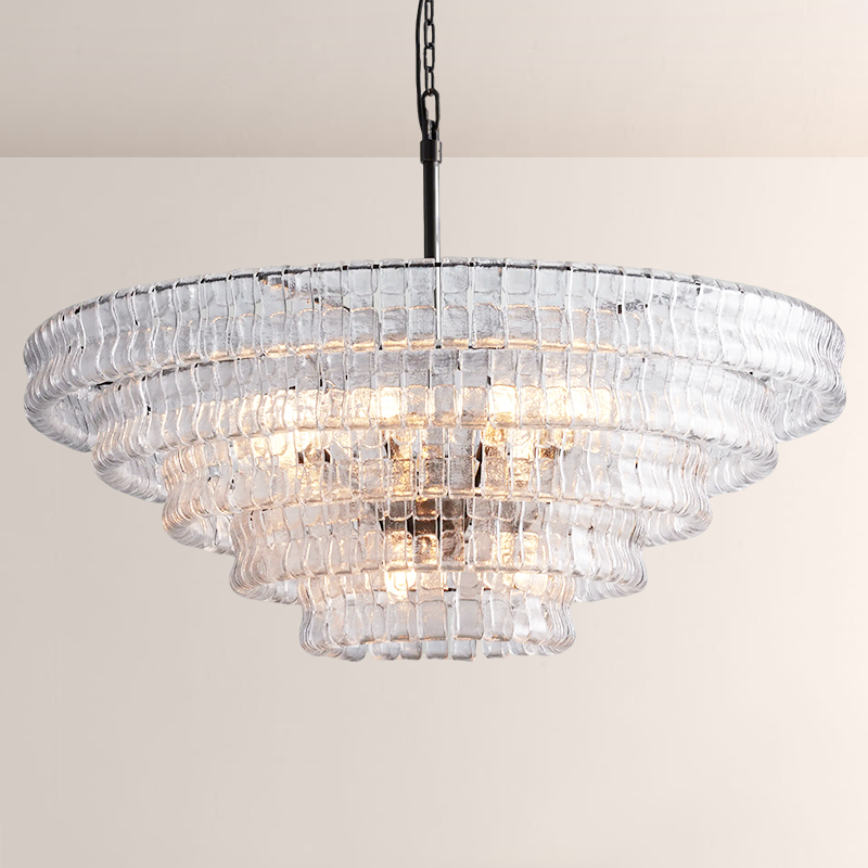 Lime Glass Round Chandelier - thebelacan