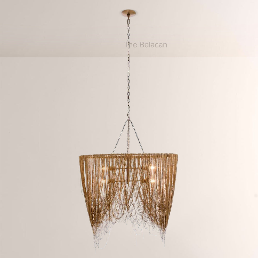 Lindsay Oval Chains Chandelier - thebelacan