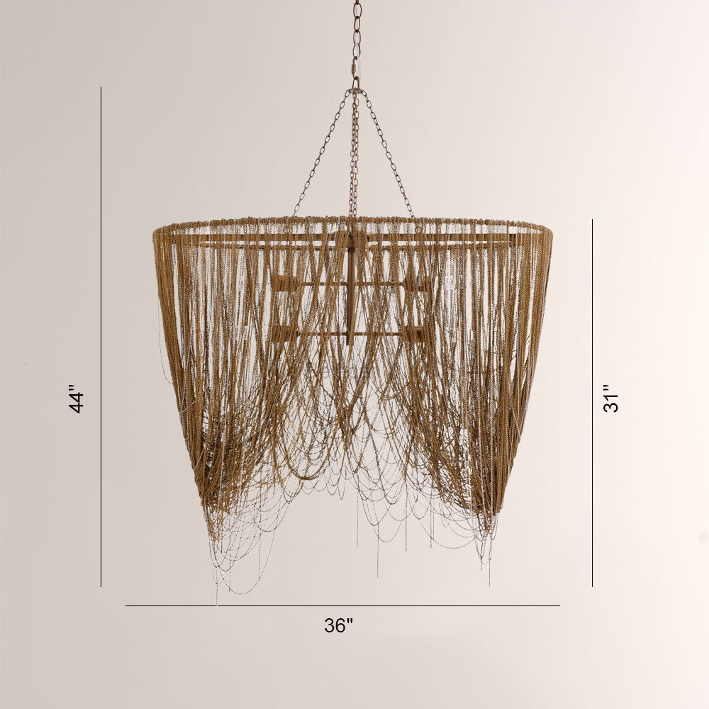 Lindsay Oval Chains Chandelier - thebelacan