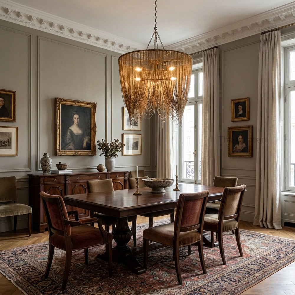 Lindsay Oval Chains Chandelier - thebelacan