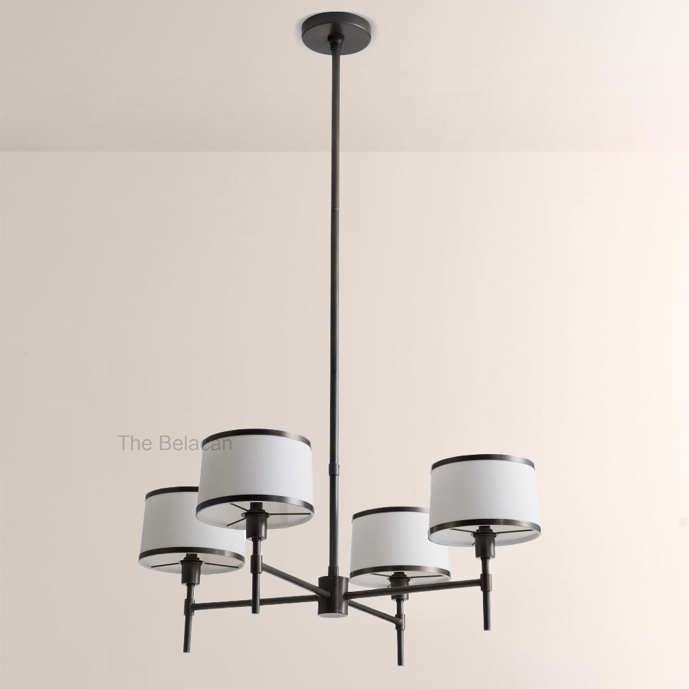 Lizs 4-Light Round Chandelier - thebelacan