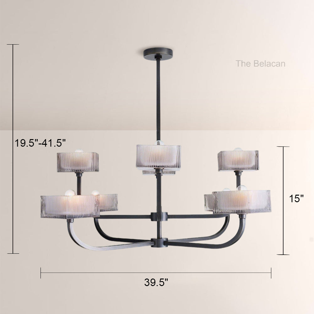 Luke Glass Chandelier - thebelacan