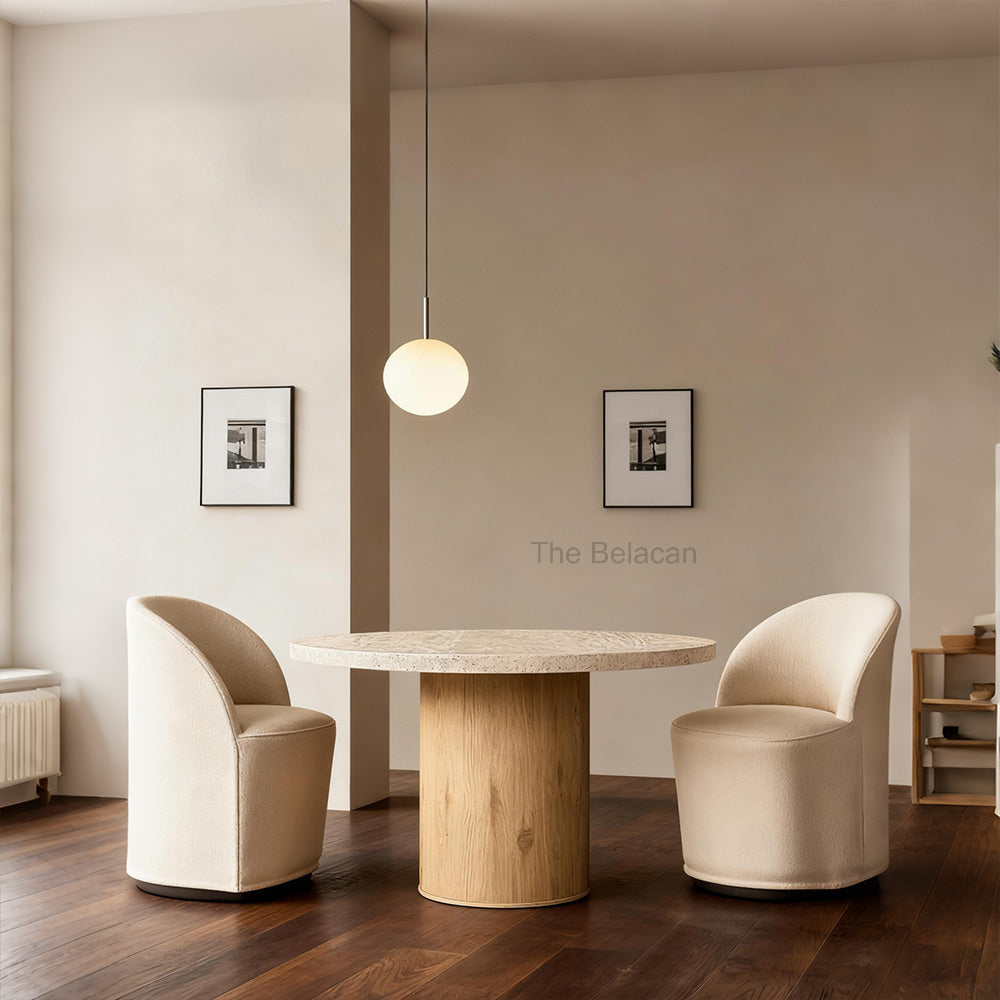 Lumelegant Round Dining Table - thebelacan