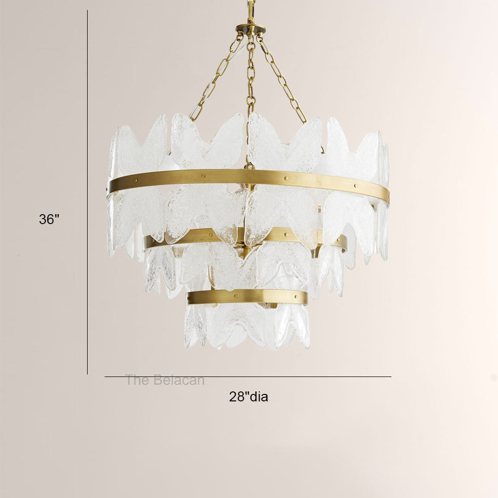 Malory Three-Layer Round Chandelier - thebelacan