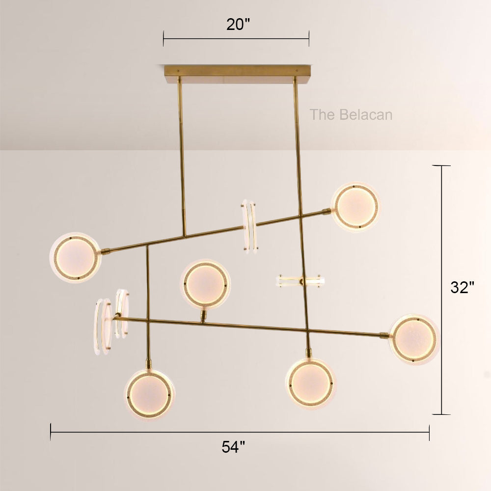 Mandel Linear Chandelier - thebelacan