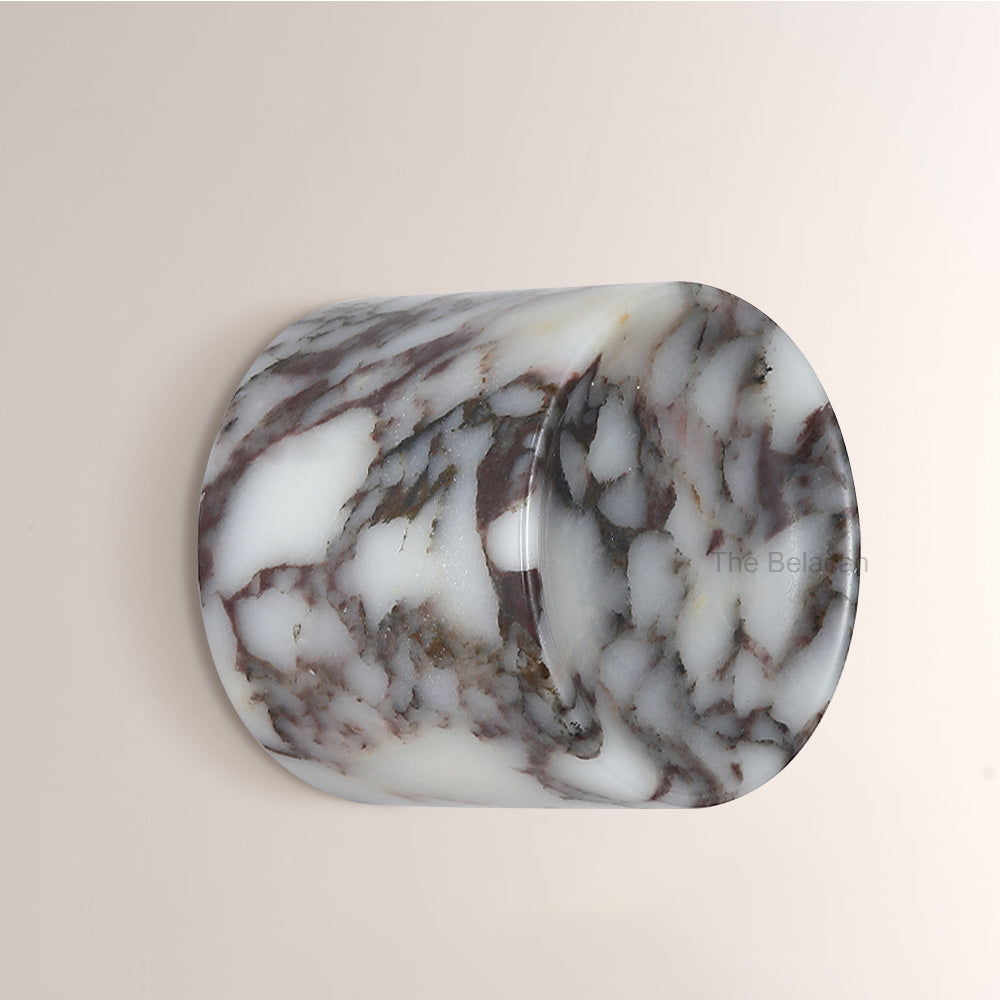 MarbleGlow Organic-Form Marble Wall Sconce - thebelacan