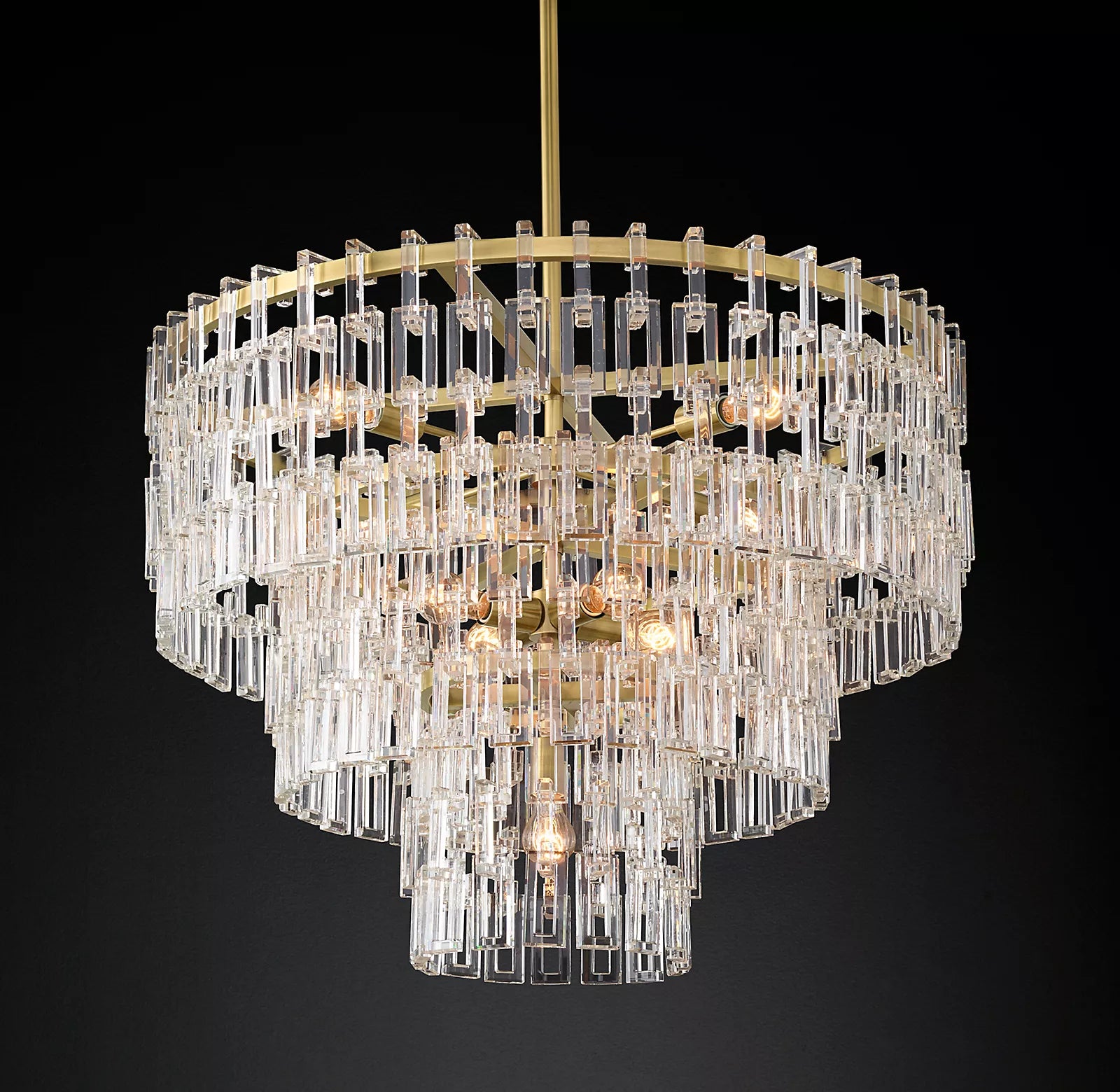 Margerie 3-Tier Round Chandelier 36" - thebelacan