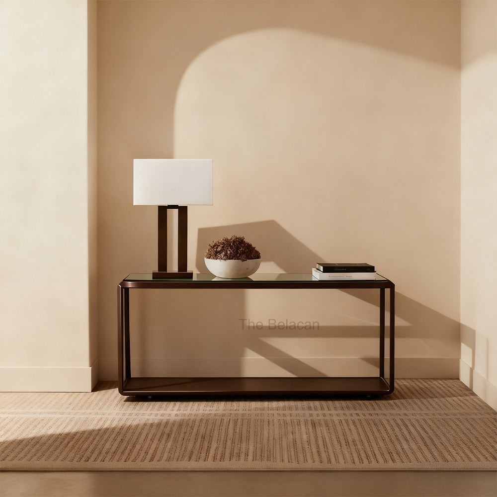 Max Glass Console Table - thebelacan