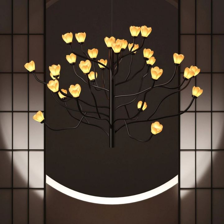 Mokuren Branch Chandelier - thebelacan