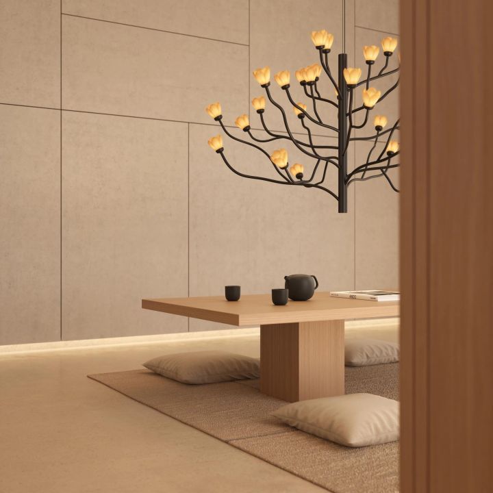 Mokuren Branch Chandelier - thebelacan