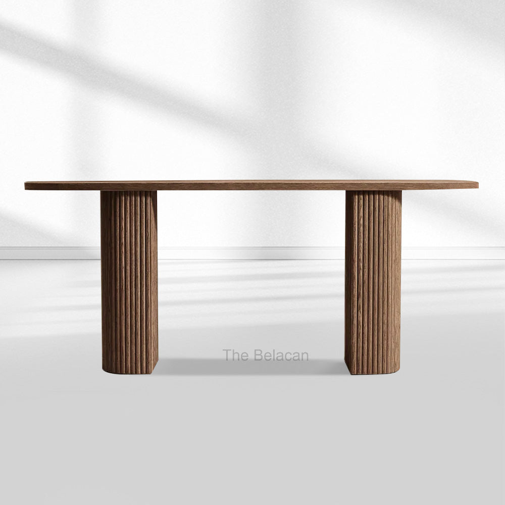 MulRegal Plank Wood Console Table - thebelacan