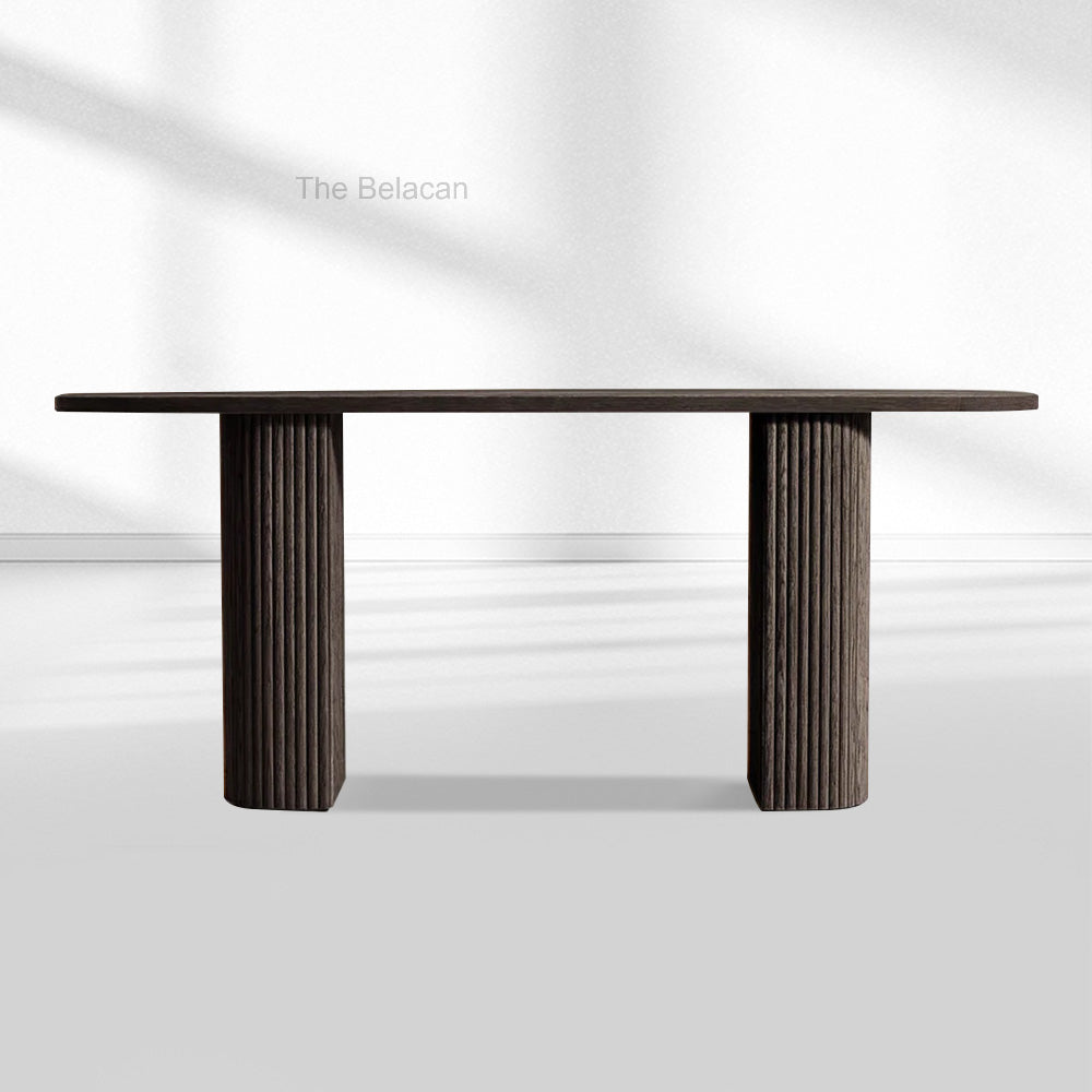 MulRegal Plank Wood Console Table - thebelacan