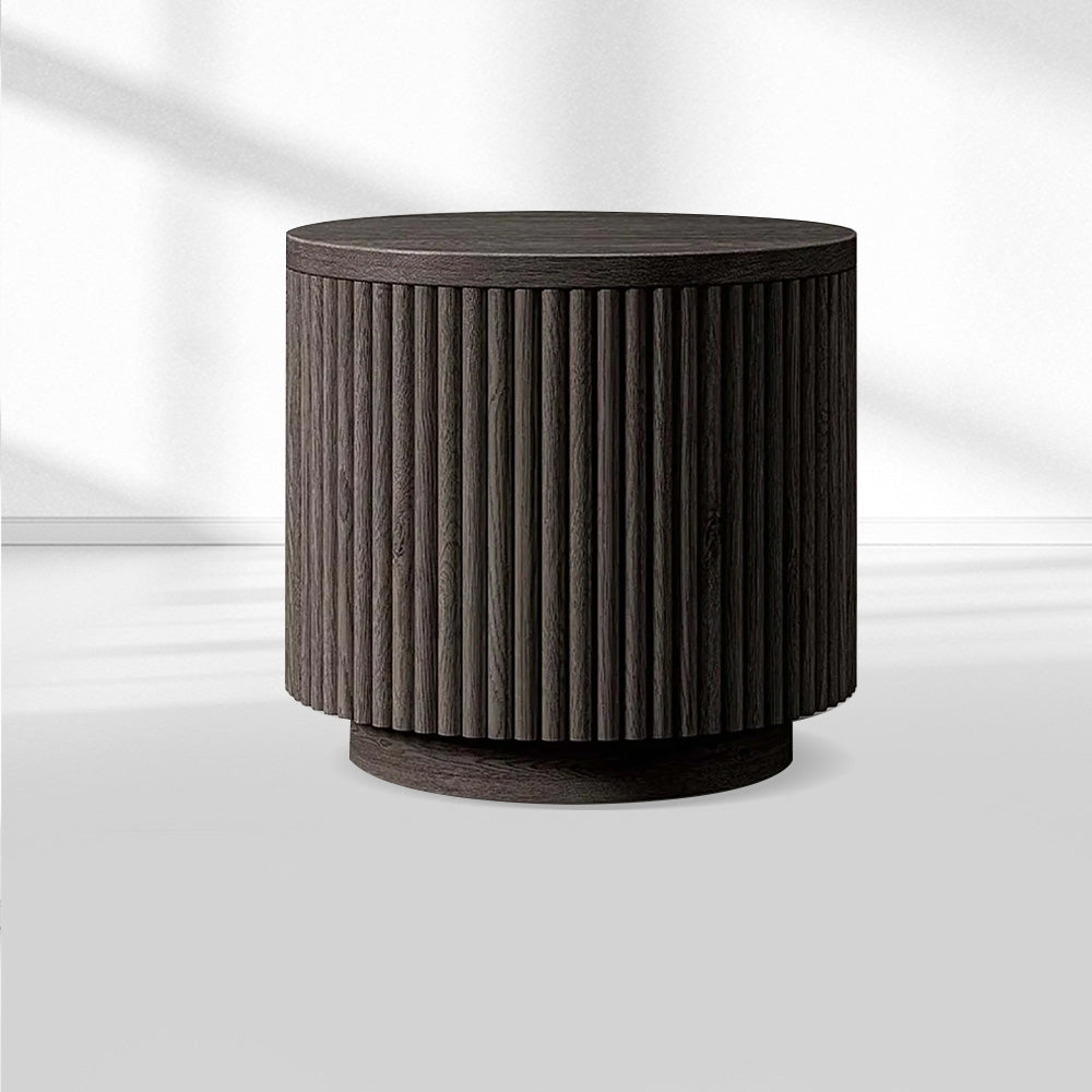 MulRegal Wood Round Side Table - thebelacan