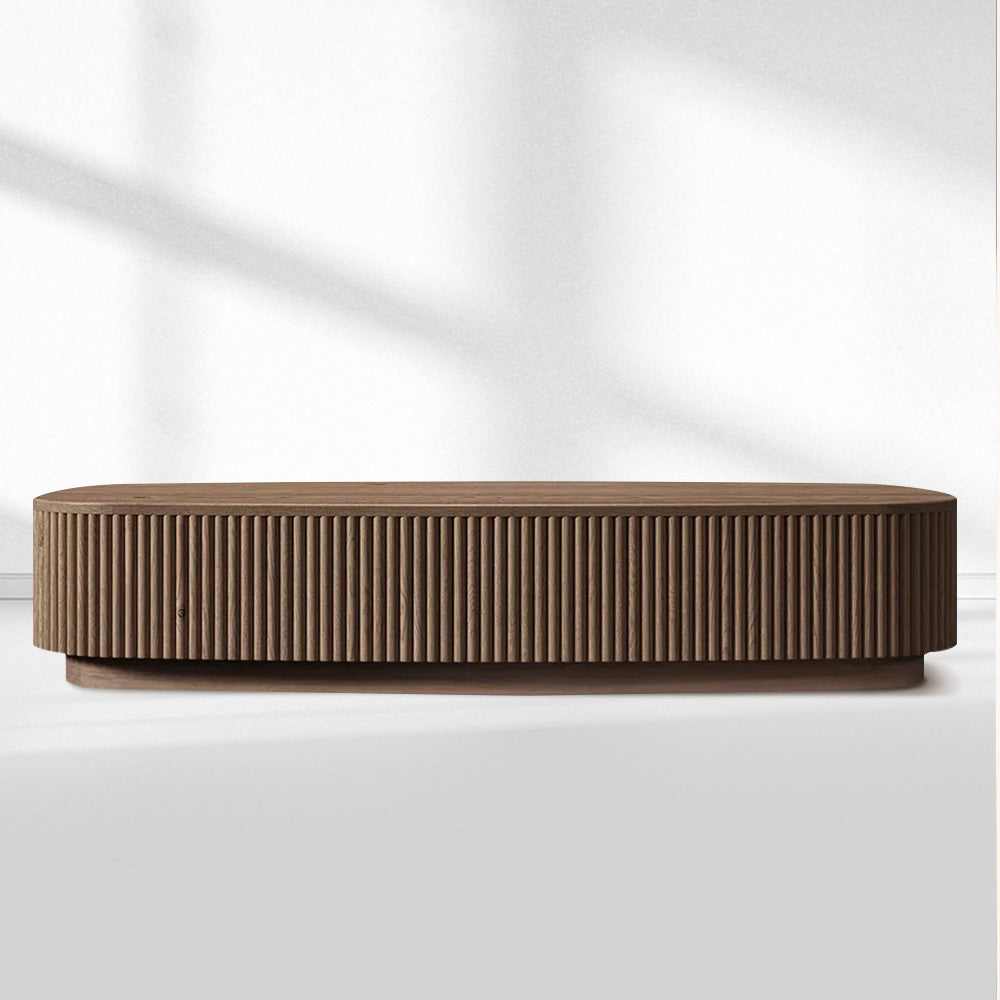 Mulholland Oak Wood Coffee Table - thebelacan