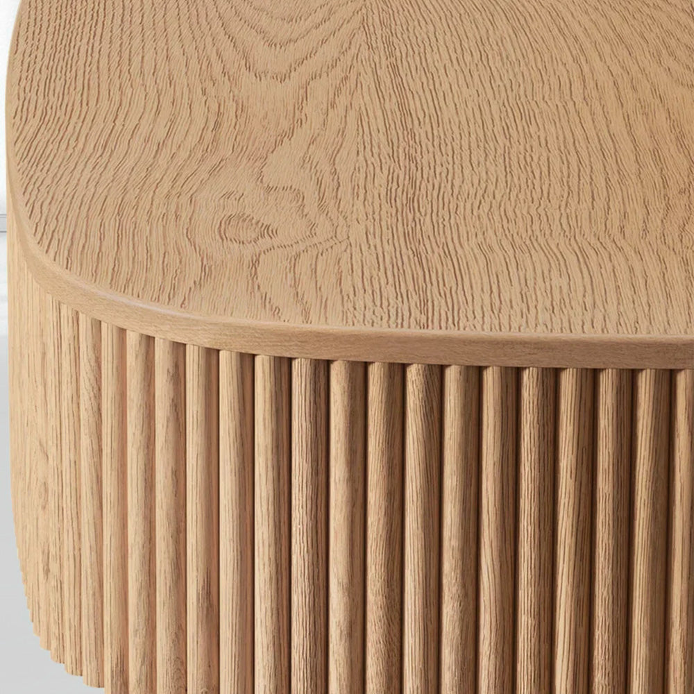 Mulholland Oak Wood Coffee Table - thebelacan