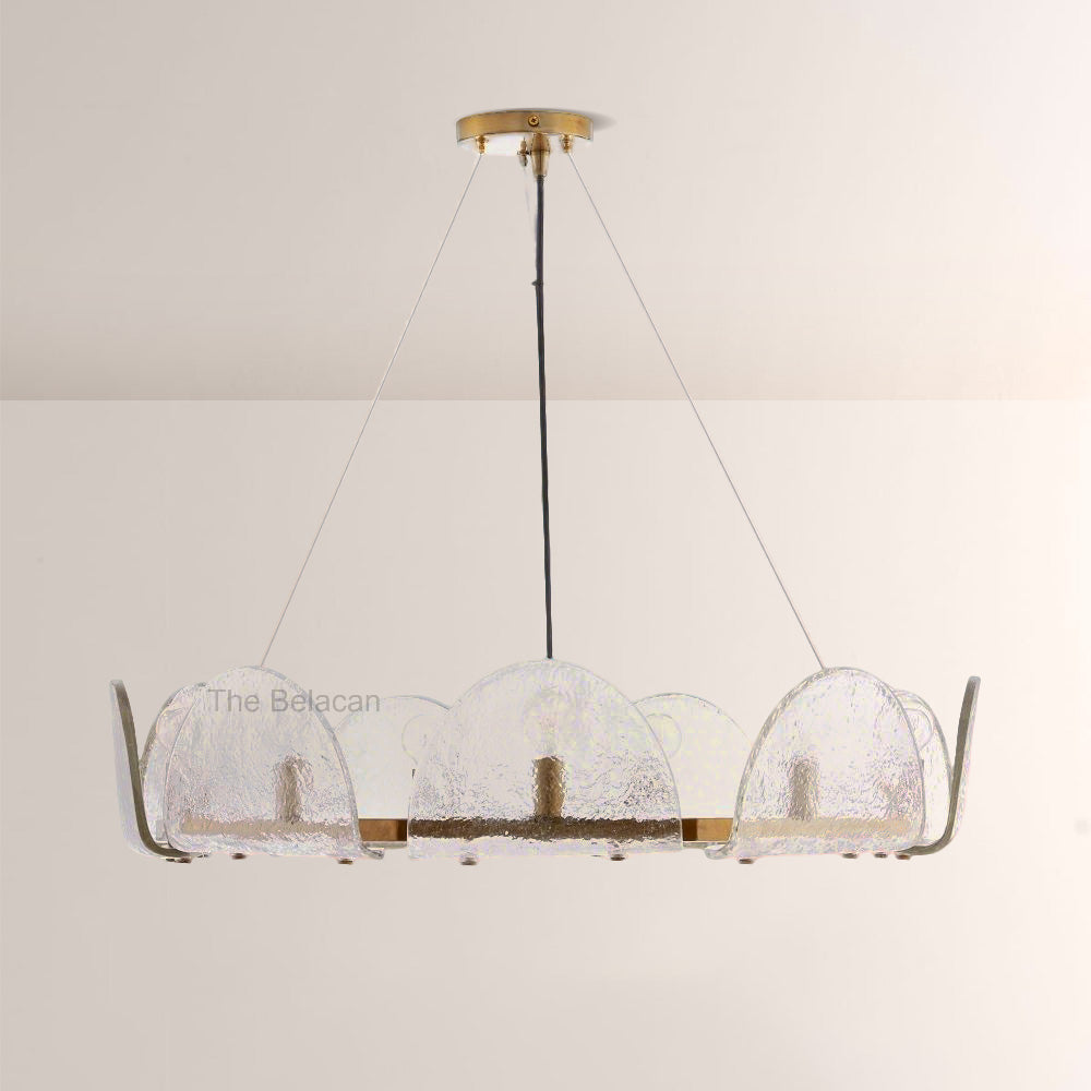 Myron Glass Round Chandelier - thebelacan