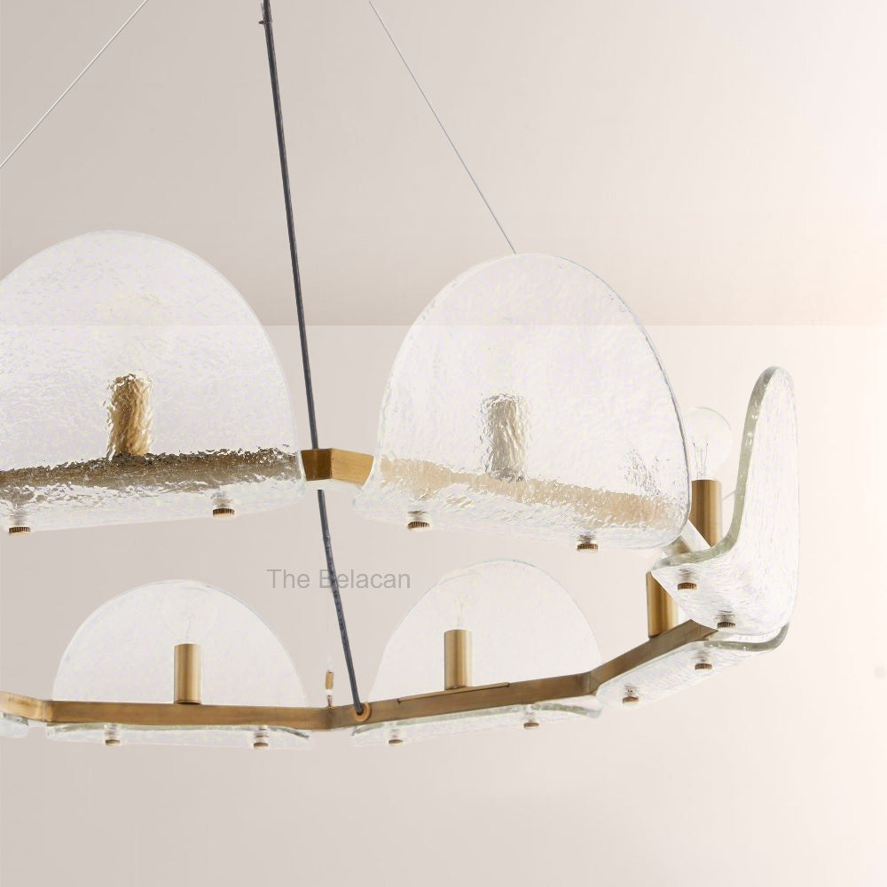 Myron Glass Round Chandelier - thebelacan