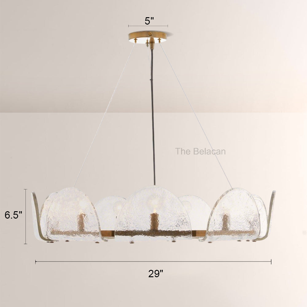 Myron Glass Round Chandelier - thebelacan