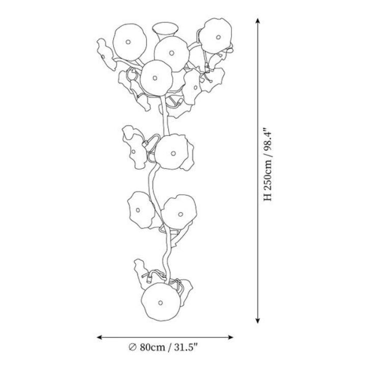 Nenufar Bonsai Modern Chandelier - thebelacan