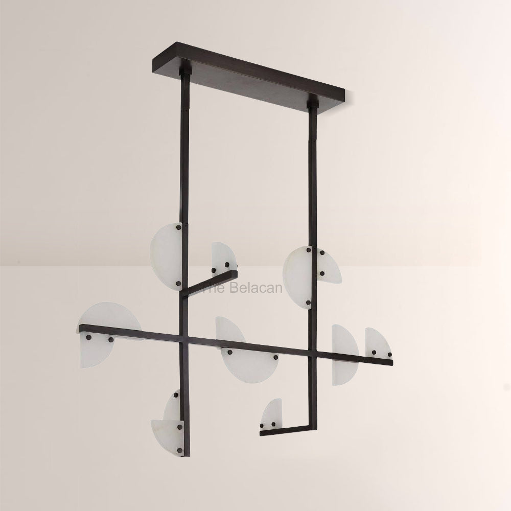 Nora Linear Alabaster Chandelier - thebelacan