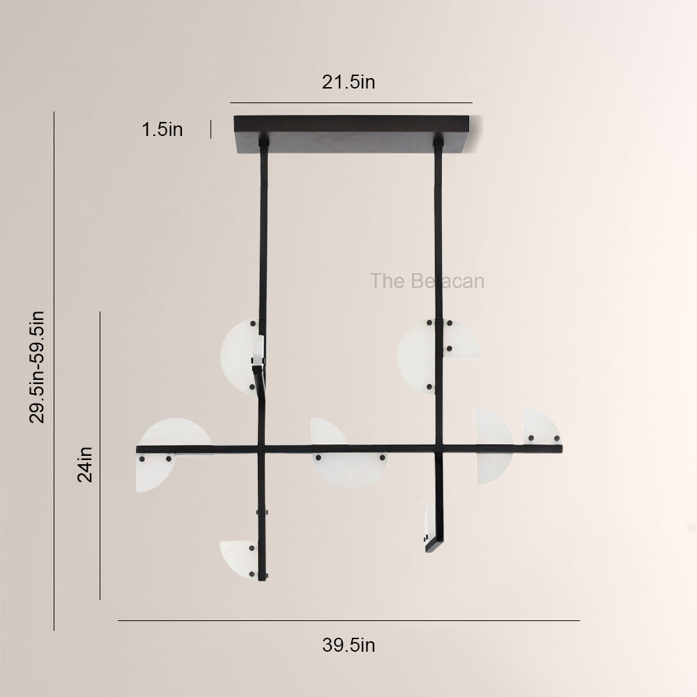 Nora Linear Alabaster Chandelier - thebelacan