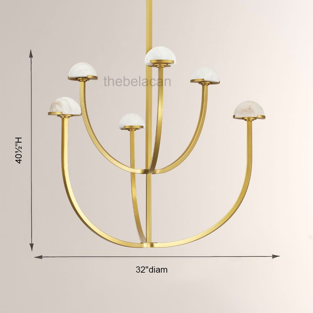 Pedra Round Chandelier 32" - thebelacan