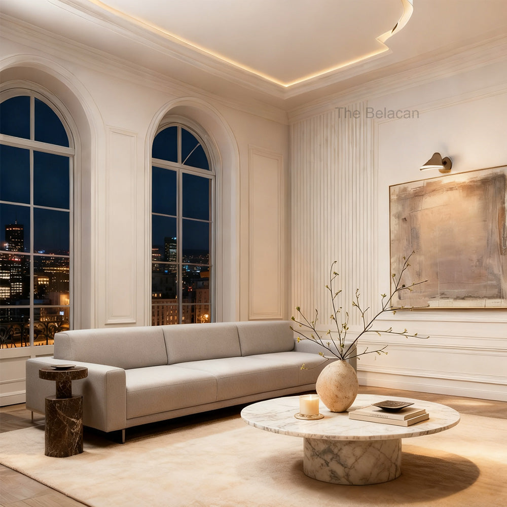 Ponelegant Round Coffee Table - thebelacan