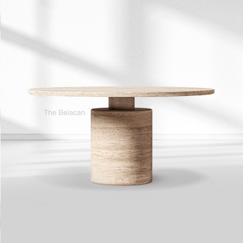 Ponelegant Round Dining Table - thebelacan