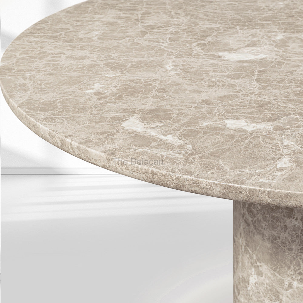 Ponelegant Round Dining Table - thebelacan